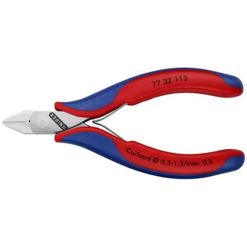 Electronics Diagonal Cutters, 4.5", Comfort Grip, Semi-flush Small Bevel Cut Electronics Diagonal Cutters, 4.5", Comfort Grip, Semi-flush Small Bevel Cut