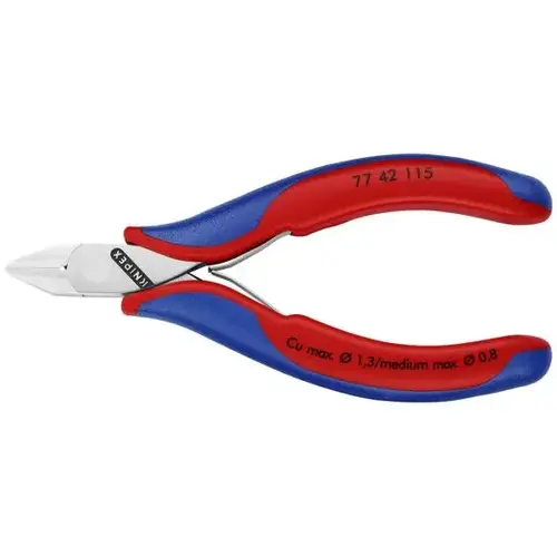 Electronics Diagonal Cutters, 4.5", Comfort Grip, Flush Cut Electronics Diagonal Cutters, 4.5", Comfort Grip, Flush Cut