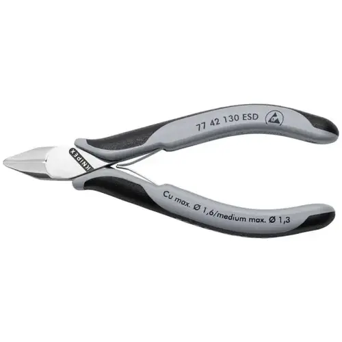 Electronics Diagonal Cutters, 5.25", Comfort Grip, Flush Cut Electronics Diagonal Cutters, 5.25", Comfort Grip, Flush Cut