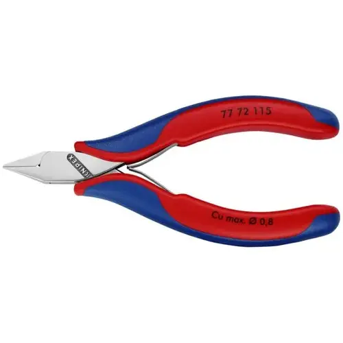 Electronics Diagonal Cutters, 4.5", Comfort Grip, Semi-flush Small Bevel Cut Electronics Diagonal Cutters, 4.5", Comfort Grip, Semi-flush Small Bevel Cut