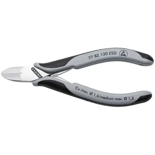 Electronics Diagonal Cutters, 5.25", Comfort Grip, Flush Cut Electronics Diagonal Cutters, 5.25", Comfort Grip, Flush Cut