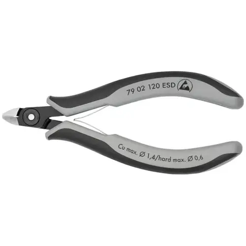 Electronics Diagonal ESD, 4.75", Comfort Grip, Semi-Flush very Small Bevel Cut Electronics Diagonal ESD, 4.75", Comfort Grip, Semi-Flush very Small Bevel Cut