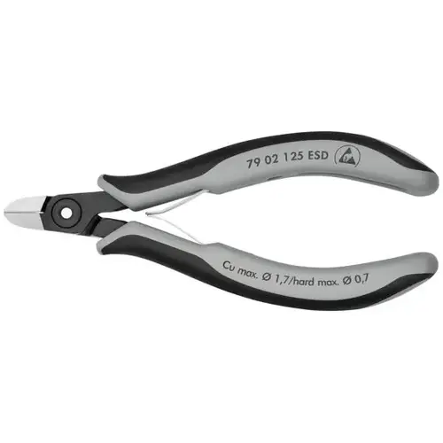 Electronics Diagonal ESD, 5", Comfort Grip, Semi-Flush very Small Bevel Cut Electronics Diagonal ESD, 5", Comfort Grip, Semi-Flush very Small Bevel Cut