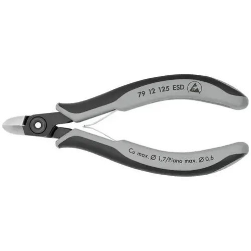 Electronics Diagonal ESD, 5", Comfort Grip, Semi-Flush very Small Bevel Cut Electronics Diagonal ESD, 5", Comfort Grip, Semi-Flush very Small Bevel Cut