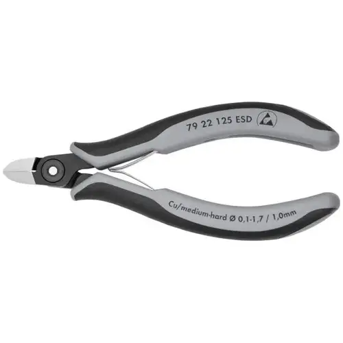 Electronics Diagonal ESD, 5", Comfort Grip, Flush Cut Electronics Diagonal ESD, 5", Comfort Grip, Flush Cut