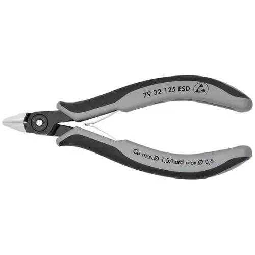 Electronics Diagonal ESD, 5", Comfort Grip, Semi-Flush very Small Bevel Cut Electronics Diagonal ESD, 5", Comfort Grip, Semi-Flush very Small Bevel Cut