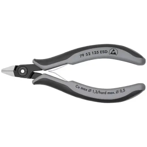 Electronics Diagonal ESD, 5", Comfort Grip, Semi-Flush very Small Bevel Cut Electronics Diagonal ESD, 5", Comfort Grip, Semi-Flush very Small Bevel Cut