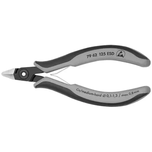 Electronics Diagonal ESD, 5", Comfort Grip, Flush Cut Electronics Diagonal ESD, 5", Comfort Grip, Flush Cut