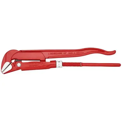 Swedish Pipe Wrench-45 degree, 12.5", Bare Handles Swedish Pipe Wrench-45 degree, 12.5", Bare Handles