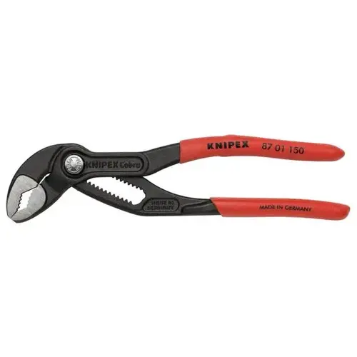 Cobra Water Pump Pliers, 6", Non-Slip Plastic Cobra Water Pump Pliers, 6", Non-Slip Plastic