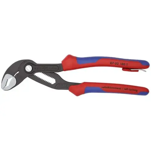 Cobra Water Pump Pliers-Tethered Attachment, 7.25", Comfort Grip Cobra Water Pump Pliers-Tethered Attachment, 7.25", Comfort Grip
