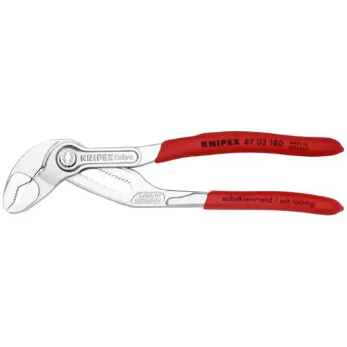 Cobra Water Pump Pliers, 7.25", Plastic Coating Cobra Water Pump Pliers, 7.25", Plastic Coating