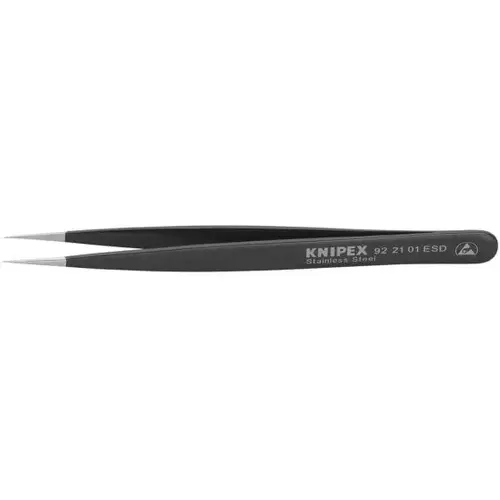 Stainless Steel Gripping Tweezers-Needle-PointTips-ESD, 5", 0.20mm TT, 0.25mm TW Stainless Steel Gripping Tweezers-Needle-PointTips-ESD, 5", 0.20mm TT, 0.25mm TW