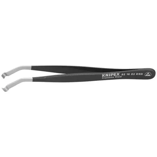 Stainless Steel Positioning Tweezers-35 degreeAngled-ESD, 4.75", 2.50mm TT, 4.00mm TW Stainless Steel Positioning Tweezers-35 degreeAngled-ESD, 4.75", 2.50mm TT, 4.00mm TW