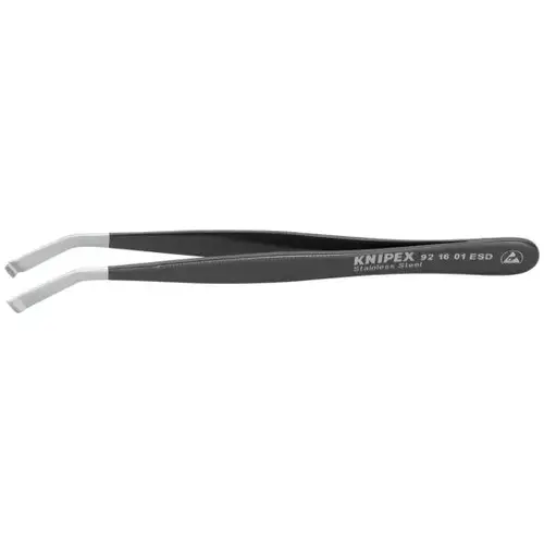 Stainless Steel Positioning Tweezers-35 degreeAngled-ESD, 4.75", 1.50mm TT, 3.80mm TW Stainless Steel Positioning Tweezers-35 degreeAngled-ESD, 4.75", 1.50mm TT, 3.80mm TW