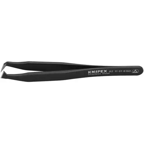 Stainless Steel Cutting Tweezers-135 degreeAngled-ESD, 4.5", 10 mm Cut Edge Stainless Steel Cutting Tweezers-135 degreeAngled-ESD, 4.5", 10 mm Cut Edge