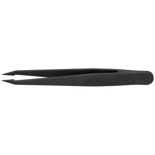 Plastic Gripping Tweezers-Needle-Point Tips-ESD, 4.5", 0.50 mm TT, 0.30 mm TW Plastic Gripping Tweezers-Needle-Point Tips-ESD, 4.5", 0.50 mm TT, 0.30 mm TW