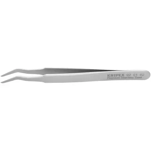 Premium Stainless Steel Positioning Tweezers-35 degree-SMD, 4.75", 0.15mm TT, 1.50mm T Premium Stainless Steel Positioning Tweezers-35 degree-SMD, 4.75", 0.15mm TT, 1.50mm T