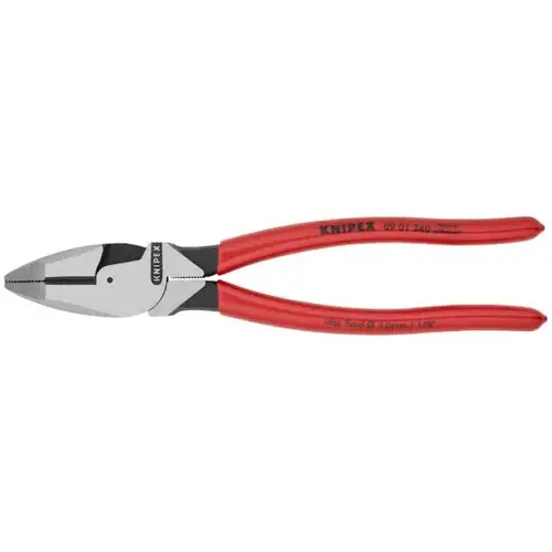 High Leverage Lineman's Pliers New England Head, 9.5", Plastic, Bulk High Leverage Lineman's Pliers New England Head, 9.5", Plastic, Bulk