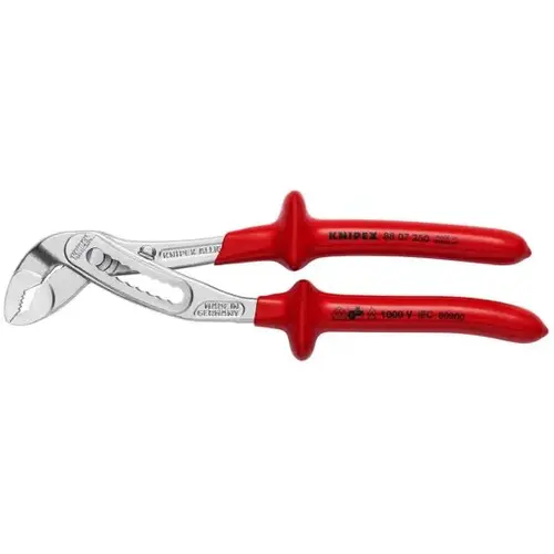 Alligator Water Pump Pliers-1000V, 10", Plastic Coating, VDE Alligator Water Pump Pliers-1000V, 10", Plastic Coating, VDE