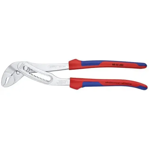 Alligator Water Pump Pliers, 12", Comfort Grip, Chrome Plated Alligator Water Pump Pliers, 12", Comfort Grip, Chrome Plated