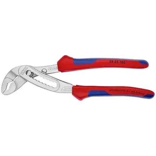 Alligator Water Pump Pliers, 7.25", Comfort Grip, Chrome Plated Alligator Water Pump Pliers, 7.25", Comfort Grip, Chrome Plated