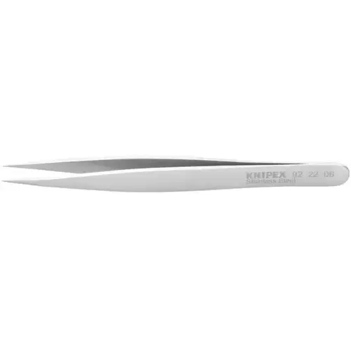 Stainless Steel Gripping Tweezers-Needle Point Tips, 4.75", 0.25mm TT, 0.25mm TW Stainless Steel Gripping Tweezers-Needle Point Tips, 4.75", 0.25mm TT, 0.25mm TW