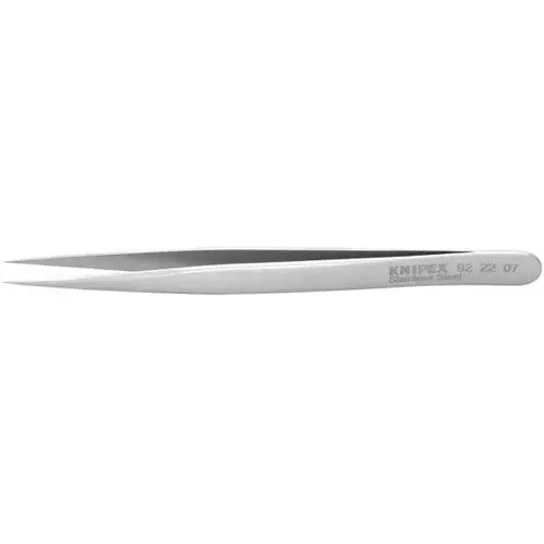 Stainless Steel Gripping Tweezers-Needle Point Tips, 5", 0.20 mm TT, 0.25 mm TW Stainless Steel Gripping Tweezers-Needle Point Tips, 5", 0.20 mm TT, 0.25 mm TW