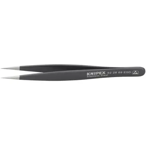 StainlessSteelGrippingTweezers-Needle-Point-ESD, 5.25", 0.25 mm TT, 0.25 mm TW StainlessSteelGrippingTweezers-Needle-Point-ESD, 5.25", 0.25 mm TT, 0.25 mm TW