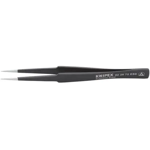 StainlessSteelGrippingTweezers-Pointed Tips-ESD, 5.25", 0.40 mm TT, 0.50 mm TW StainlessSteelGrippingTweezers-Pointed Tips-ESD, 5.25", 0.40 mm TT, 0.50 mm TW