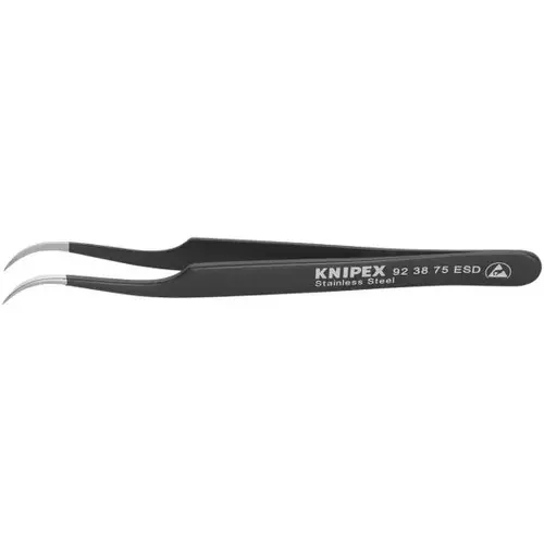 Stainless Steel Gripping Tweezers-Needle-Point-ESD, 4.75", 0.25mm TT, 0.30mm TW Stainless Steel Gripping Tweezers-Needle-Point-ESD, 4.75", 0.25mm TT, 0.30mm TW