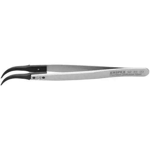 PremStainlessSteelGrippingTweezers-60 degree-Pointed Tips, 5.25", 0.40mm TT, 0.70mm TW PremStainlessSteelGrippingTweezers-60 degree-Pointed Tips, 5.25", 0.40mm TT, 0.70mm TW