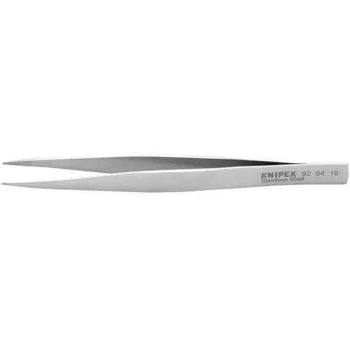 Stainless Steel Gripping Tweezers-Blunt Tips, 5", 0.50 mm TT, 1.00 mm TW Stainless Steel Gripping Tweezers-Blunt Tips, 5", 0.50 mm TT, 1.00 mm TW