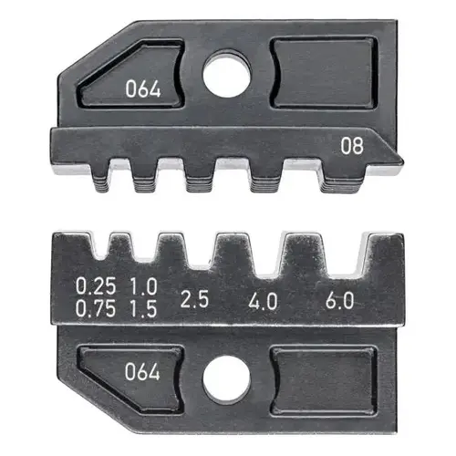Crimping Die-Insulated and Non-Insulated Ferrules, Trapezoid, 5 Crimp Positions Crimping Die-Insulated and Non-Insulated Ferrules, Trapezoid, 5 Crimp Positions