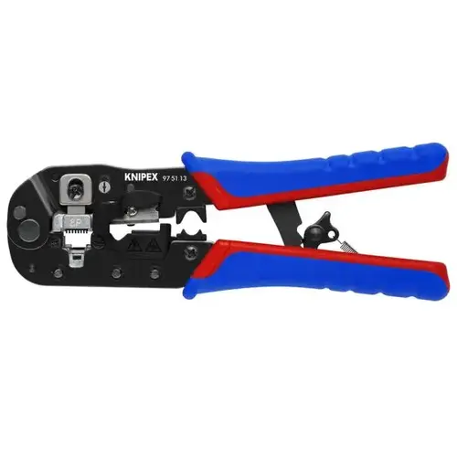 Crimping Pliers for RJ45 Western Plugs, 7.5" Crimping Pliers for RJ45 Western Plugs, 7.5"