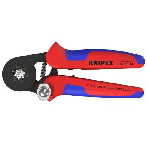 Self-Adjusting Crimping Pliers-Ferrules, 7.25", Auto Hexagonal Crimp, 1 CrimpPos Self-Adjusting Crimping Pliers-Ferrules, 7.25", Auto Hexagonal Crimp, 1 CrimpPos