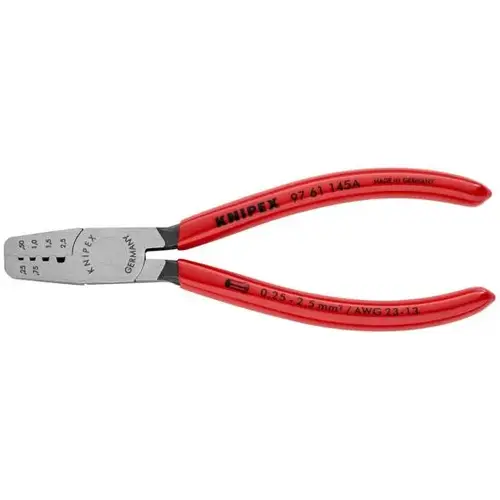 Crimping Pliers for Wire Ferrules, 5.75", Plastic Coating Crimping Pliers for Wire Ferrules, 5.75", Plastic Coating