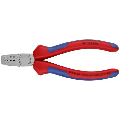 Crimping Pliers for Wire Ferrules, 5.75", Comfort Grip Crimping Pliers for Wire Ferrules, 5.75", Comfort Grip