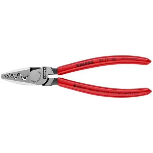 Crimping Pliers for Wire Ferrules, 7.25", Mandrel Crimp Crimping Pliers for Wire Ferrules, 7.25", Mandrel Crimp
