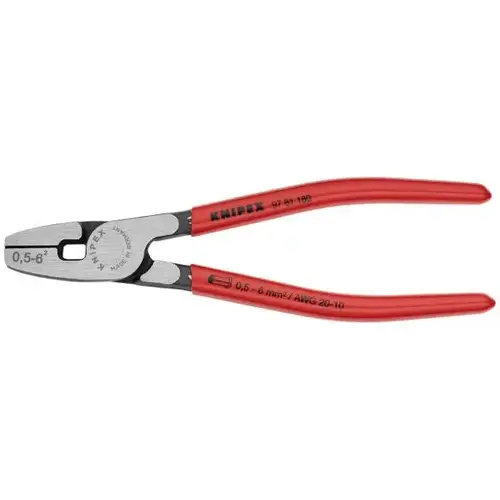 Crimping Pliers for Wire Ferrules, 7.25", Trapezoidal Crimp Crimping Pliers for Wire Ferrules, 7.25", Trapezoidal Crimp