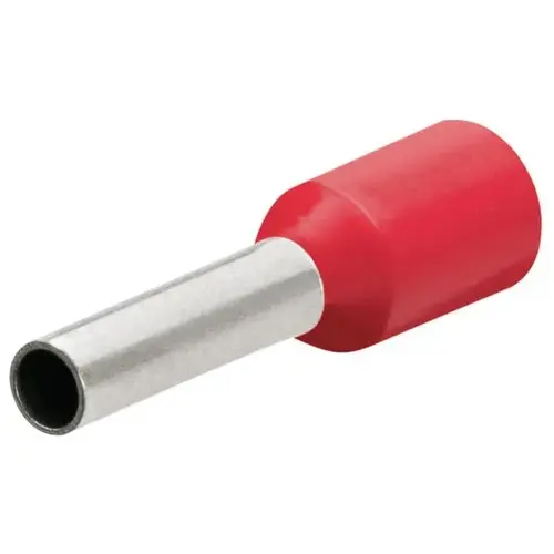 8 AWG (10 mm ) Long Wire End Ferrule With Collar 8 AWG (10 mm ) Long Wire End Ferrule With Collar