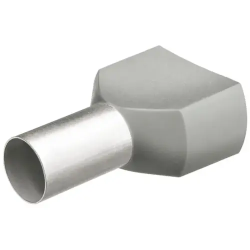 18 AWG (0.75 mm ) Twin Wire End Ferrule With Collar 18 AWG (0.75 mm ) Twin Wire End Ferrule With Collar