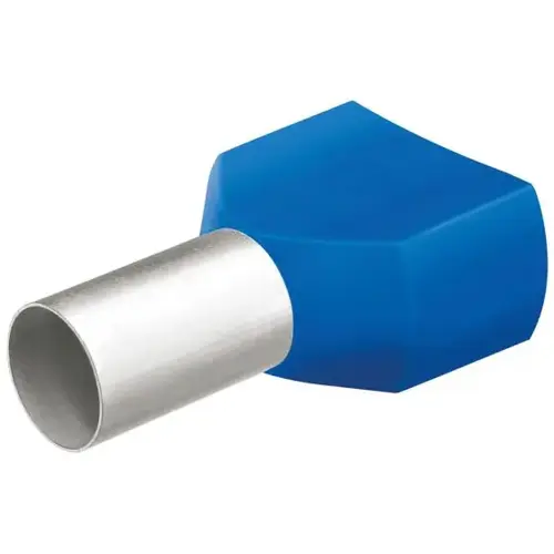 14 AWG (2.5 mm ) Twin Wire End Ferrule With Collar 14 AWG (2.5 mm ) Twin Wire End Ferrule With Collar