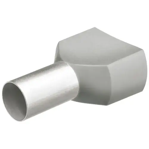 12 AWG (4.0 mm ) Twin Wire End Ferrule With Collar 12 AWG (4.0 mm ) Twin Wire End Ferrule With Collar