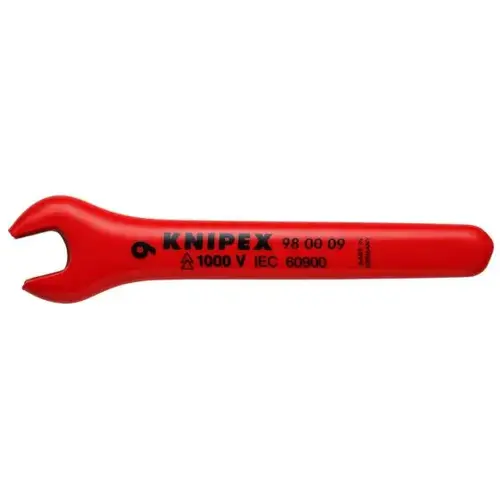 Open End Wrench-1000V Insulated 9 mm, 4.25" Open End Wrench-1000V Insulated 9 mm, 4.25"
