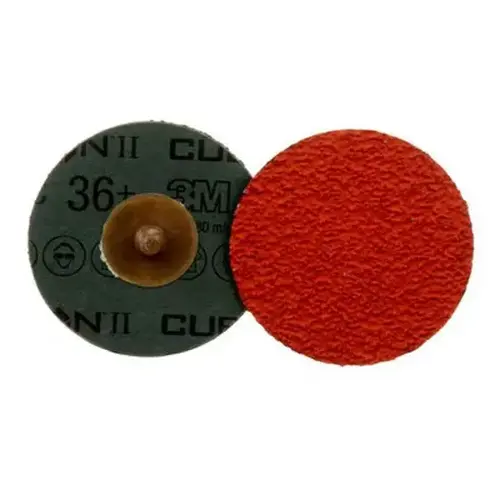 3M Cubitron II Roloc Fibre Disc 987C, 36+, TR, 3 in, Die R300V, 50/Carton, 20 3M Cubitron II Roloc Fibre Disc 987C, 36+, TR, 3 in, Die R300V, 50/Carton, 20