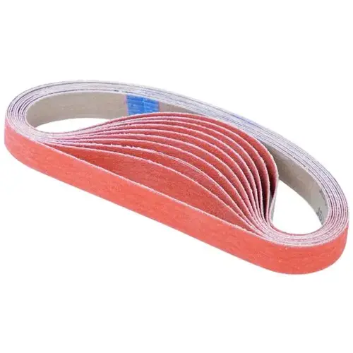 (5) File Belt CER 0.5"x18" P50 (5) File Belt CER 0.5"x18" P50