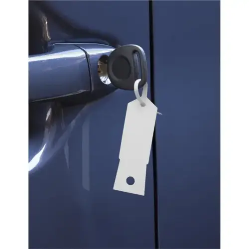 White Plastic Key Tags- 1,000/Box White Plastic Key Tags- 1,000/Box