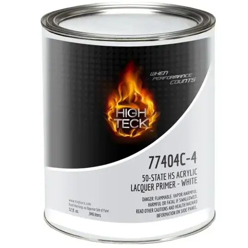 High Teck 77404C-4 NR/SCAQMD High Solids Acrylic Lacquer Primer-white-QT High Teck 77404C-4 NR/SCAQMD High Solids Acrylic Lacquer Primer-white-QT