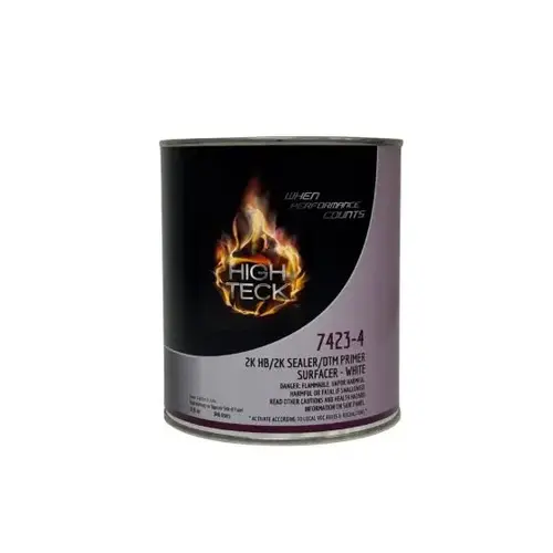 High Teck 7423-4 2K HIGH BUILD & SEALER WHITE URETHANE PRIMER, 1 Quart High Teck 7423-4 2K HIGH BUILD & SEALER WHITE URETHANE PRIMER, 1 Quart